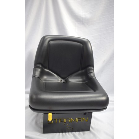 ST F1546 - SİYAH PVC - Forklift Koltuğu, Operatör Koltuğu, İş Makinesi Koltuğu, Çim Biçme Araç Koltuğu